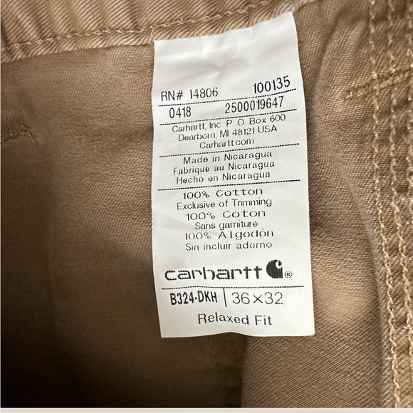 Carhartt Tan Pants - Picture 2 of 3